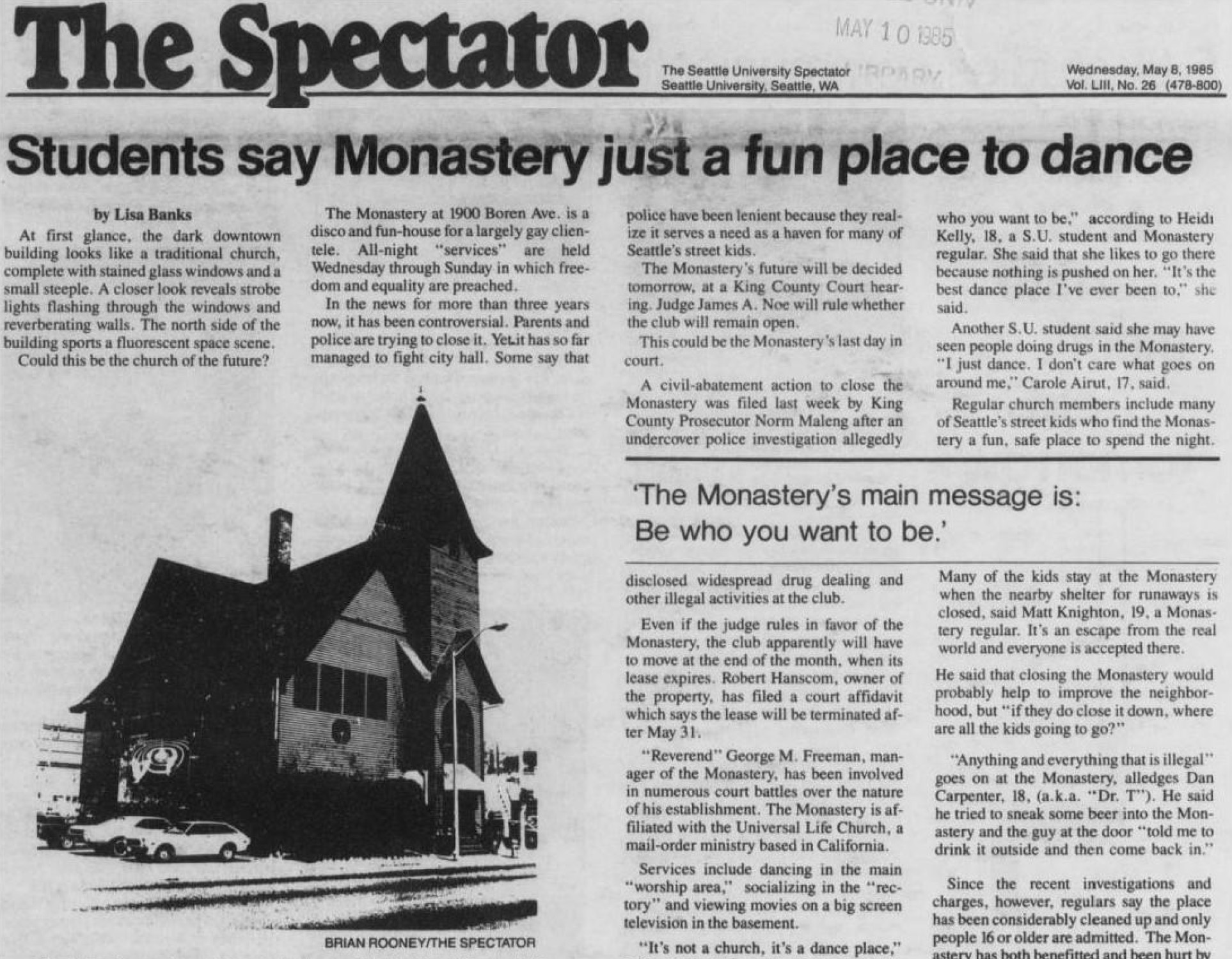 Featured image for “Blast from the Past: What Ever Happened to The Monastery?”