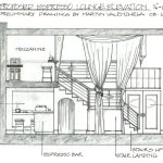 Drawing of the proposed Casablanca Jazz Lounge