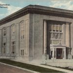 The Original Broadway Building, when it was home to the Scottish Rite Cathedral (colorized)