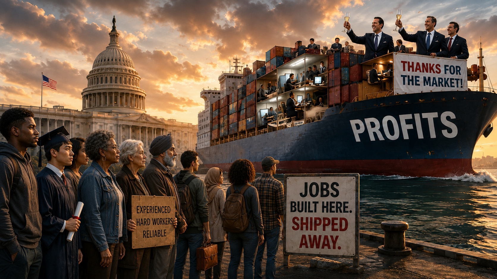 Featured image for “Stop Outsourcing American Jobs and Calling It Economic Leadership”